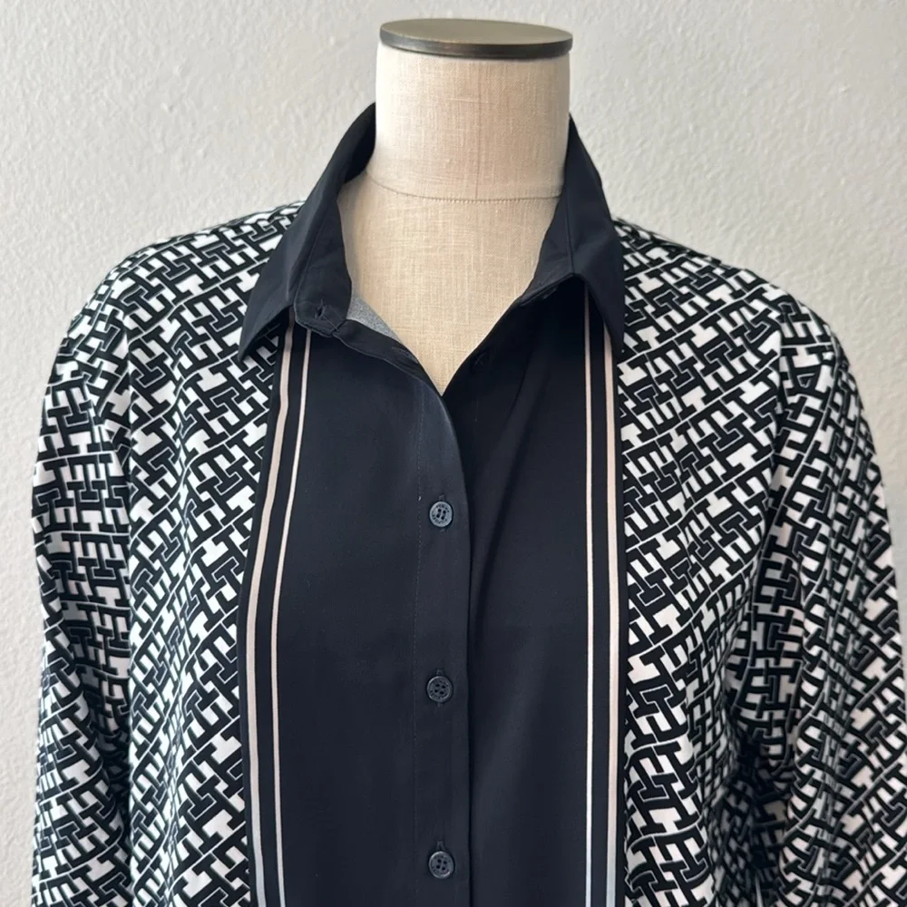 NWT Tommy Hilfiger Luxe Blouse and Pant Set - Picture 2 of 9